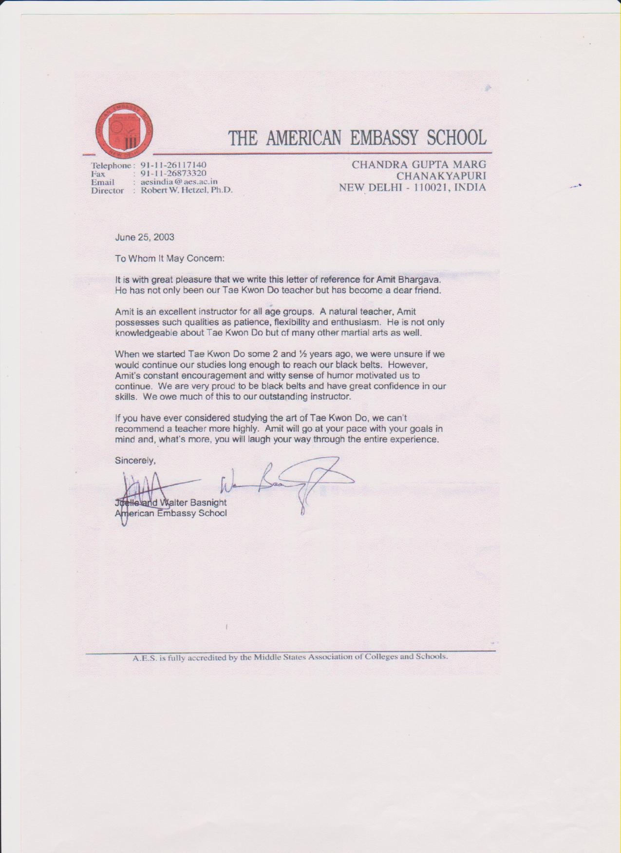 AES Letter