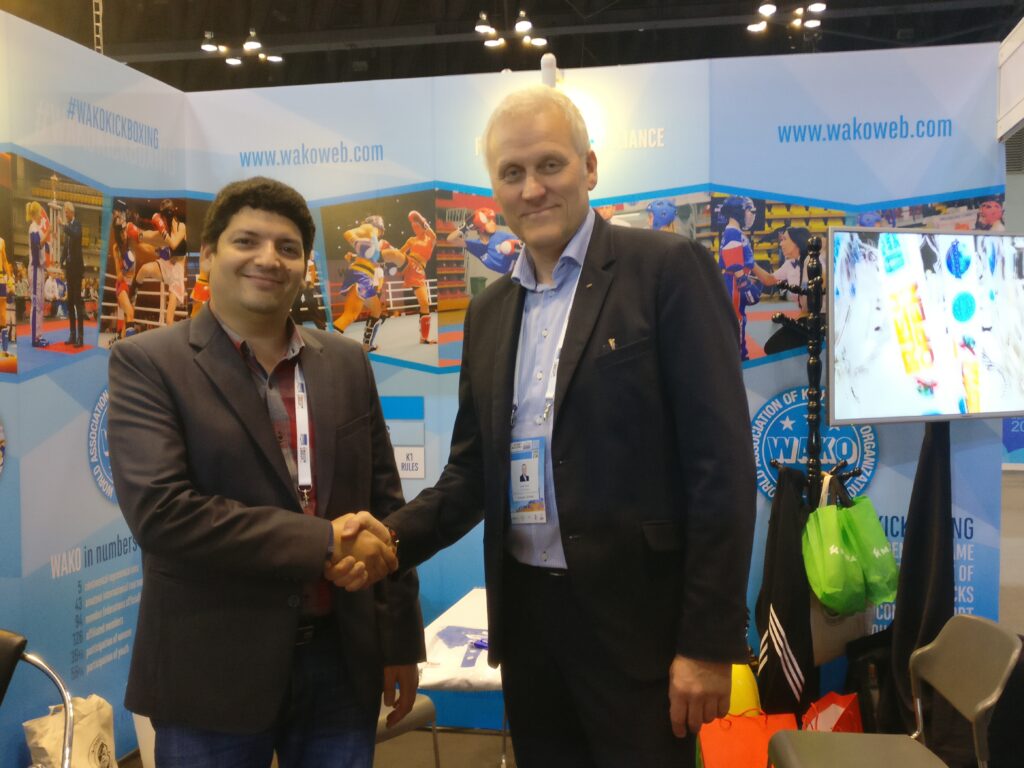 With Mr. Espen Lund-Secretary General of World Association of Kick Boxing Organisation