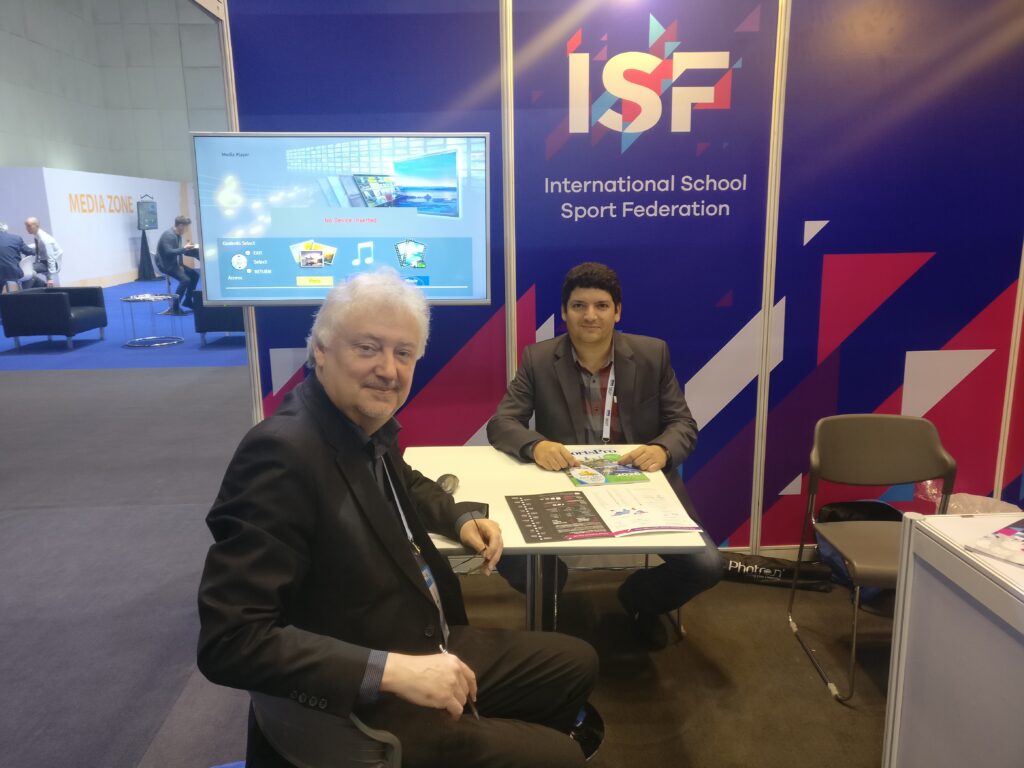 With Mr. Jan Coolen- Ex-Secretary General of International School Sport Federation